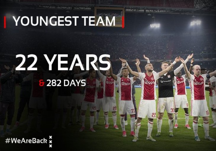 KOPLJANICI UŠLI U ISTORIJU: Ajaxov vrtić je najmlađa ekipa koja je ikada igrala u jednom evropskom finalu!