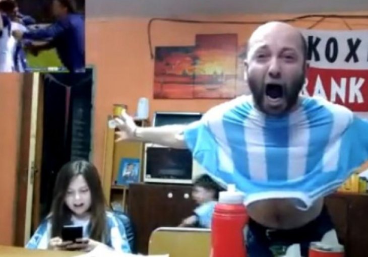VIDEO KOJI JE OBIŠAO PLANETU Pogledajte šta radi ovaj preludi otac pred dječicom kad Messi da gol