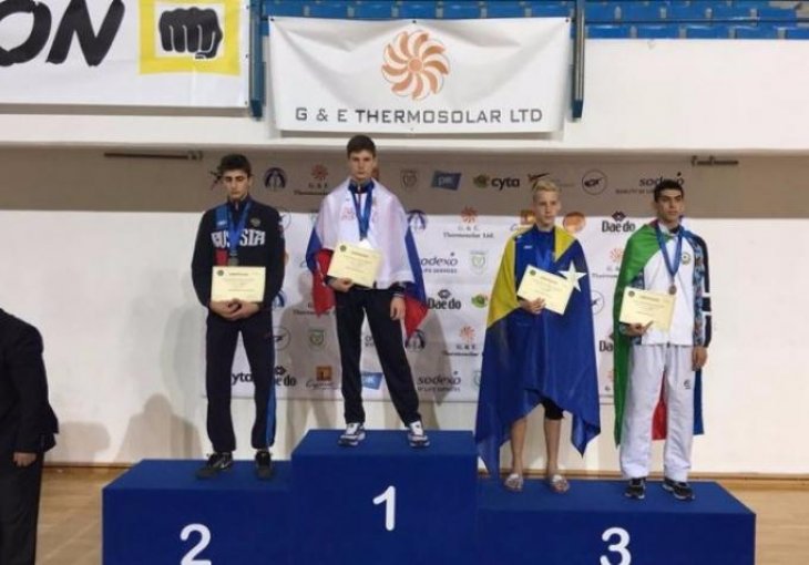 VELIKI USPJEH: Nedžad Husić bronzani na Evropskom juniorskom prvenstvu u taekwondou   