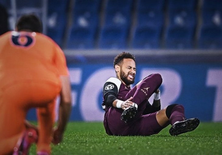 Neymar se ozlijedio protiv Basaksehira pa se rasplakao pri izlasku iz igre