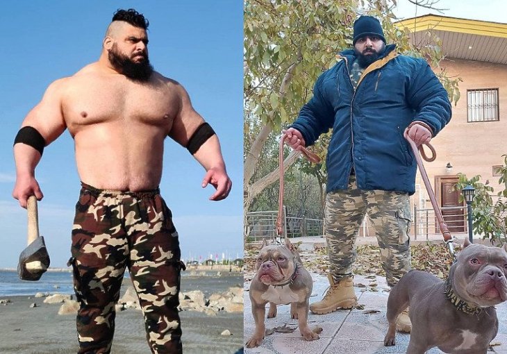 UOČI MEČA S NAJSTRAŠNIJIM ČOVJEKOM PLANETE Iranski Hulk održao petosatni trening, sam savladao četvoricu boraca (VIDEO)