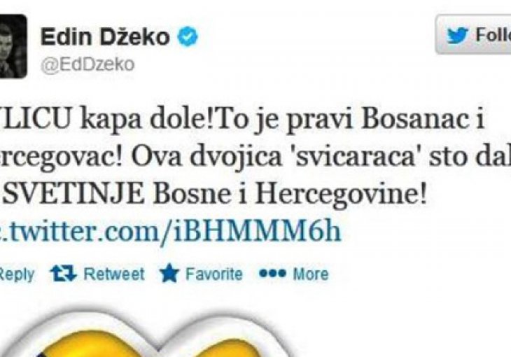 Džeko putem Twittera: Švicarci što dalje od svetinje
