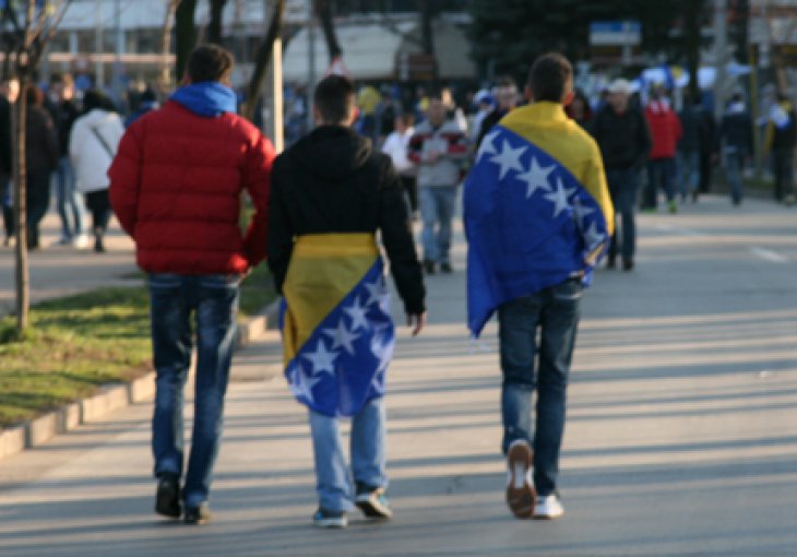 Zenica u žuto-plavim bojama