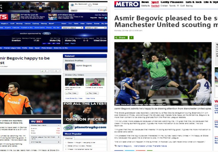 Skysports prenio naš intervju s Asmirom Begovićem