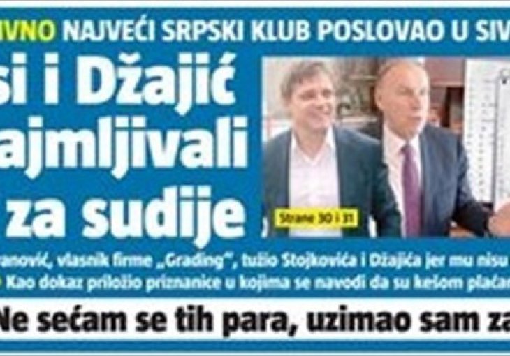 Džajić i Piksi posuđivali novac da bi platili sudije