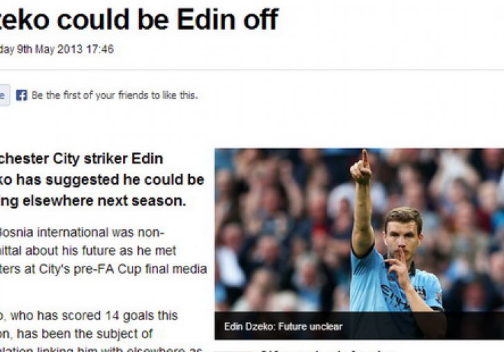 Džeko ostavio otvorenu mogućnost da napusti City