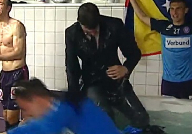 Uz zastavu BiH, bacili novinara Sky Sportsa u jacuzzi!