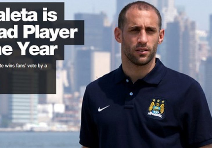 Zabaleta igrač godine u Cityju, Džeko tek četvrti