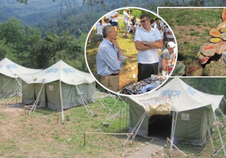 Mirza Teletović posjetio Kamp mira pored Srebrenice
