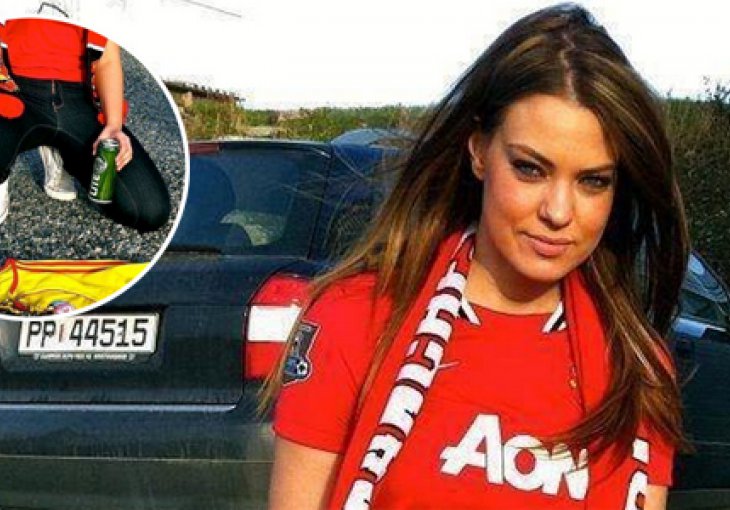 Pije i pali: Ona je san svakog navijača Manchester Uniteda