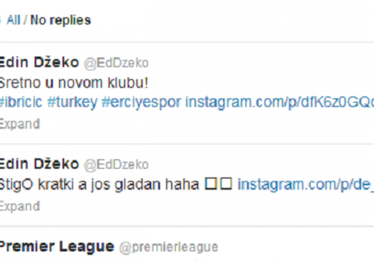 Edin Džeko poželio sreću Senijadu Ibričiću