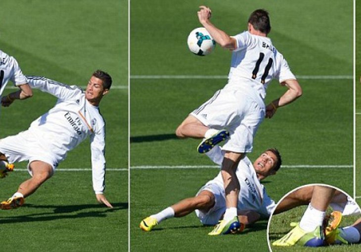 Ronaldo na treningu đonom dva puta nasrnuo na Balea