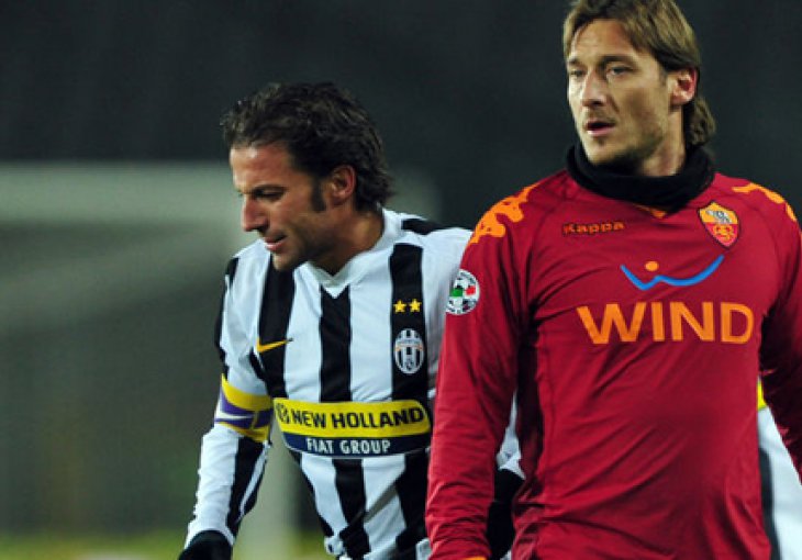 Totti: Žao mi je što Del Piero nije imao status u Juvetu kao ja u Romi