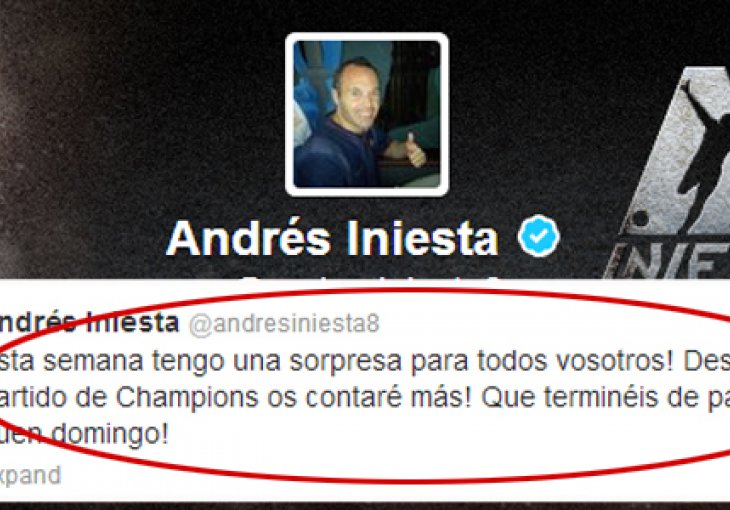 Je li zagonetni Iniesta na Twitteru nagovjestio šta namjerava učiniti?