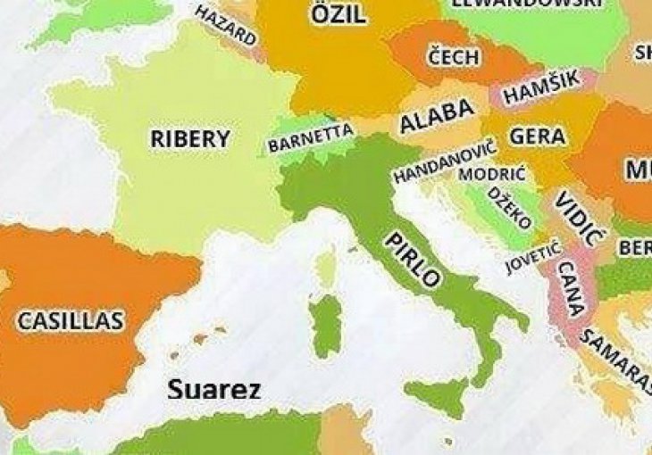Ko predstavlja Bosnu i Hercegovinu na fudbalskoj karti Evrope?