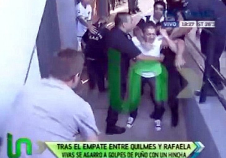 Policija jedva razdvojila trenera i navijača Quilmesa