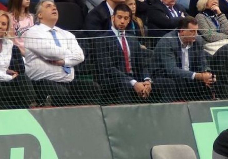 Dodik, Jeremić i Brena zajedno gledali Đokovića