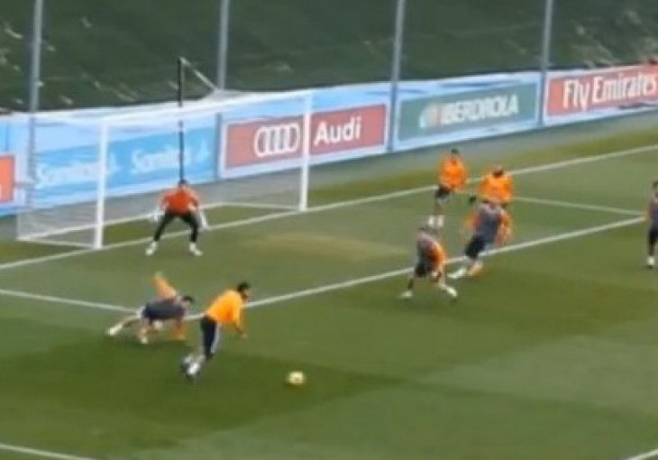 Pogledajte sjajnu akciju Ronalda i Isca na treningu Reala