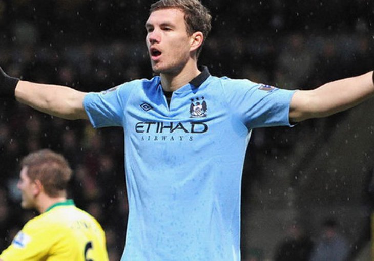 Edin Džeko tri od tri protiv Norwicha