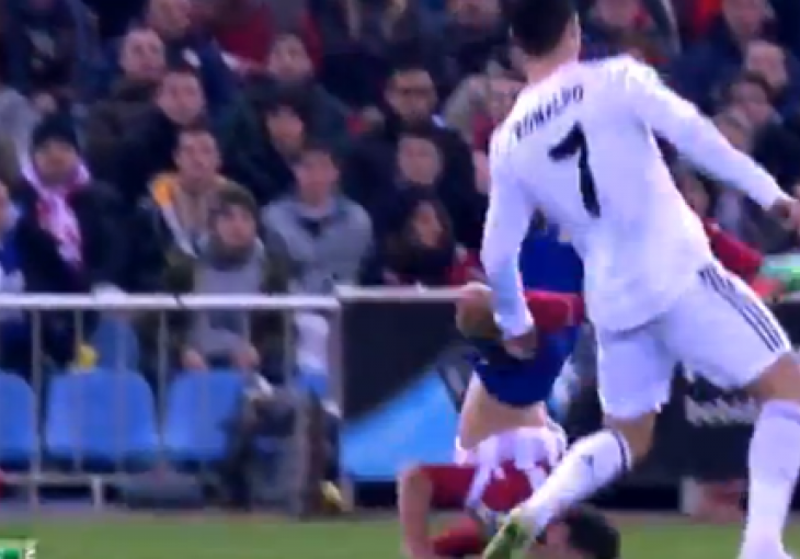 Stravičan pad igrača Atletica nakon duela sa Ronaldom