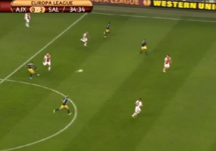 Pogledajte golčinu fudbalera Salzburga sa centra Amsterdam Arene