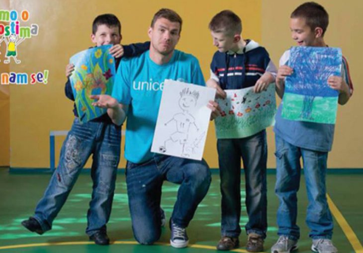 Edin Džeko u kampanji UNICEF-a
