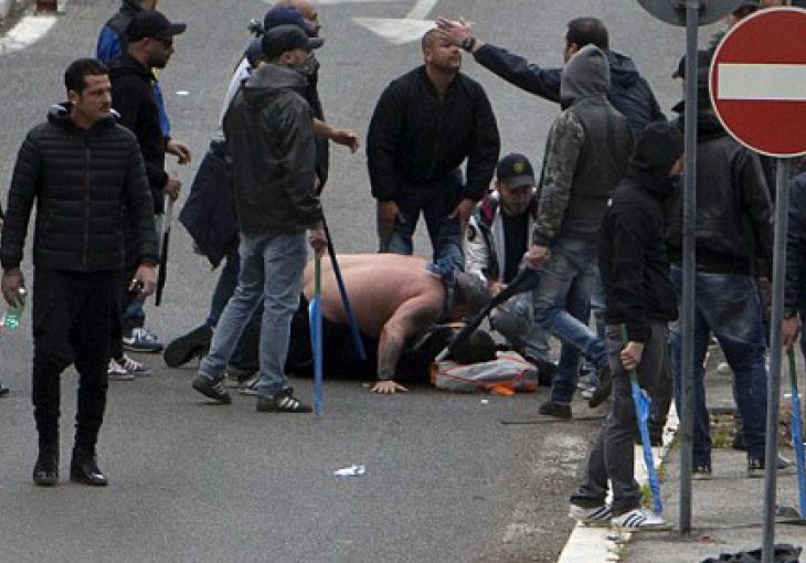 Krvave scene iz Rima: Navijači Rome upucali navijača Napolija!