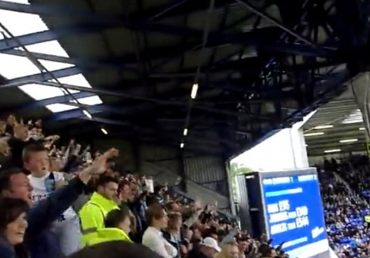 Ludnica na tribini: Pogledajte kako su navijači proslavili gol Edina Džeke