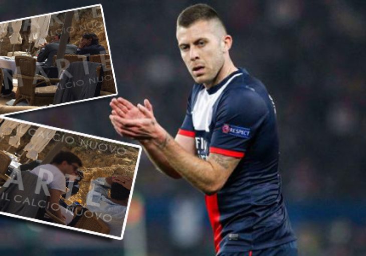 Menez fotografisan na ručku sa Inzaghijem i Gallianijem