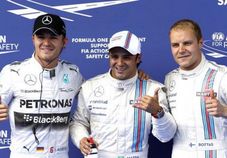 VN Austrije: Williamsu prvi startni red, senzacionalan pole-position 