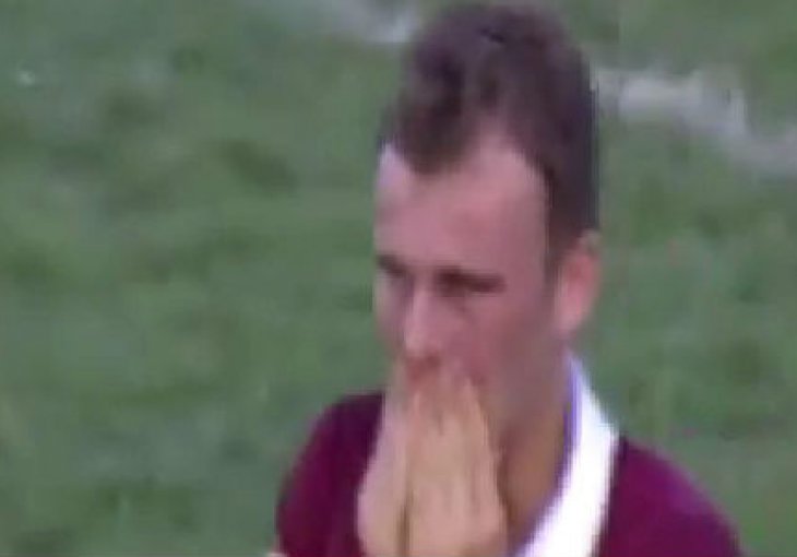 Pogledajte emotivnu reakciju napadača Sarajeva nakon promašenog penala