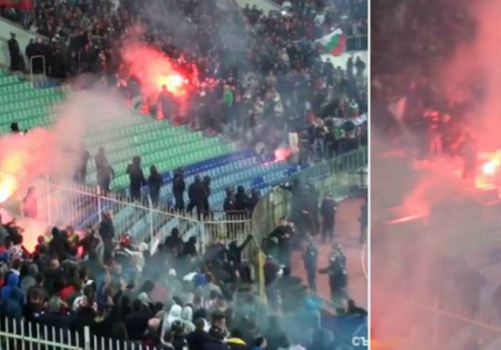 Žestok obračun u Sofiji: Letjele baklje, rakete... 
