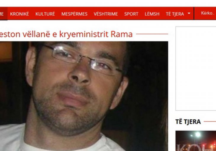 Oglasio se brat albanskog premijera