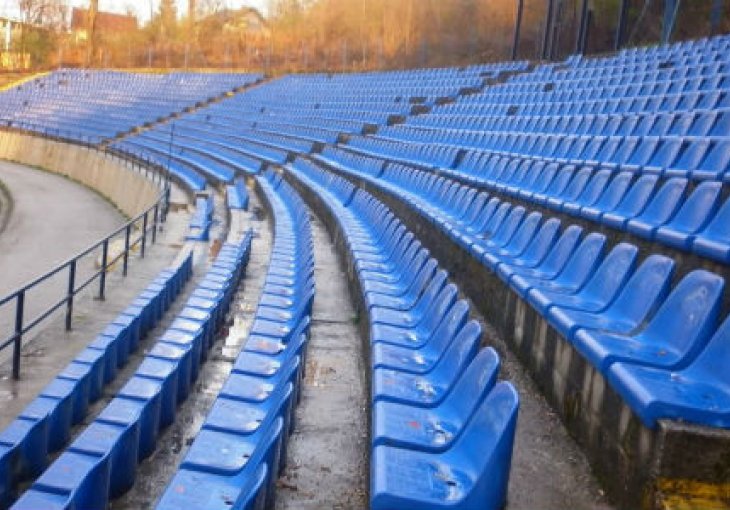 Zatvorena južna tribina stadiona Grbavice