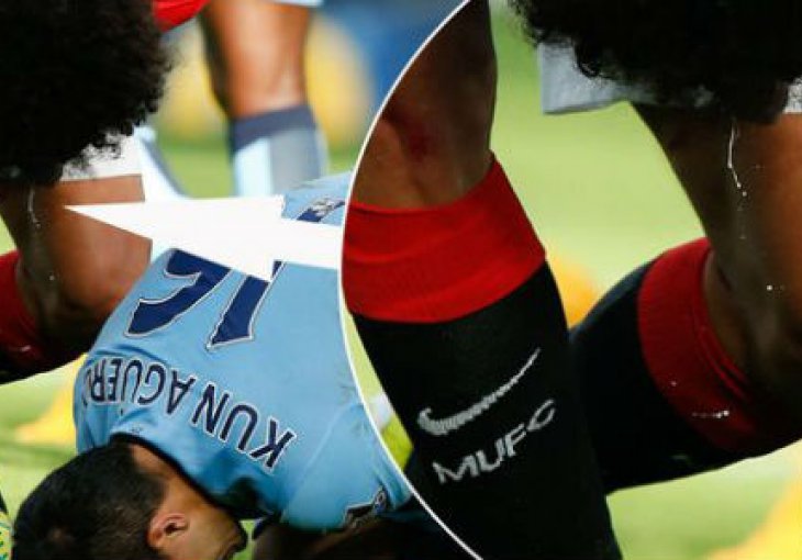 Da li je Fellaini pljunuo Agüera?