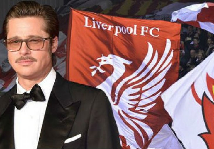 Brad Pitt dolazi da gleda Liverpool na Anfieldu