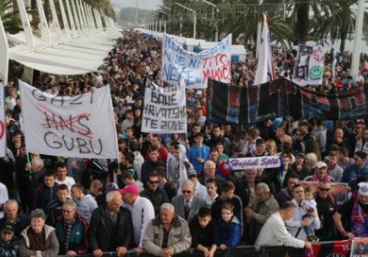 Dalmacija na nogama: Protiv HNS-a marširalo 30.000 ljudi