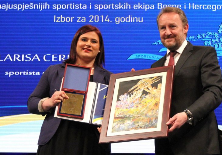 Larisa Cerić najbolja sportistkinja, Miralem Pjanić ambasador bh. sporta