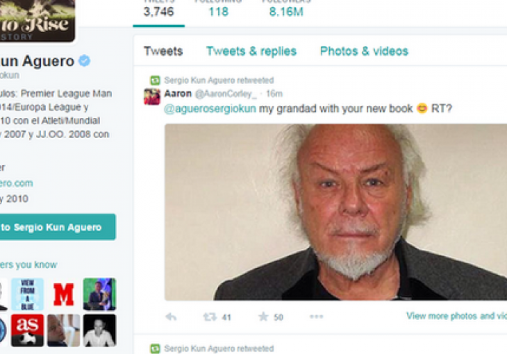 Sergio Aguero šokirao javnost objavom na Twitteru