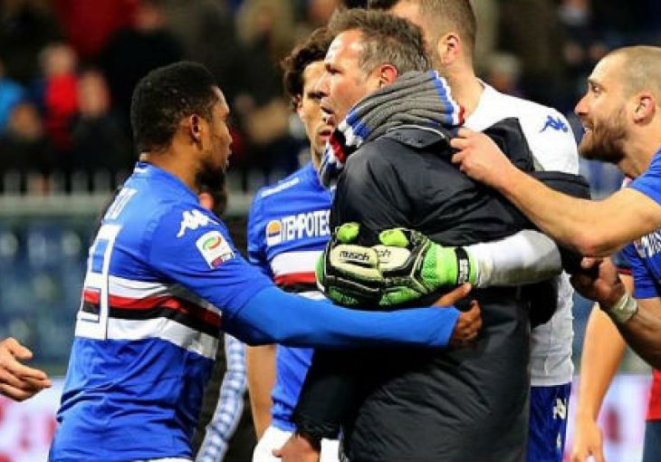 Mihajlović nasrnuo na Reginija, saigrači spriječili veći incident