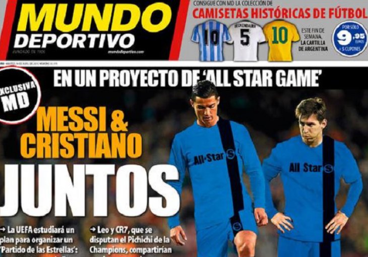 UEFA razmišlja o All Staru: Messi, Ronaldo i Ibrahimović u istom dresu