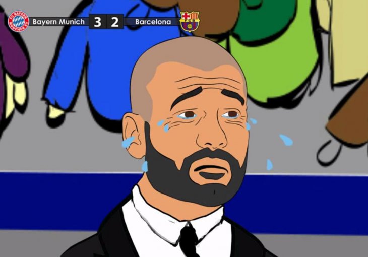 Crtić koji će vas nasmijati do suza: Ovako izgleda kada igraju Bayern i Barcelona