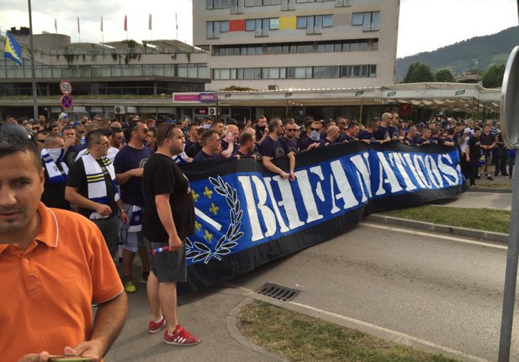 Ludnica u najavi: Pogledajte šta su napravili navijači BiH u Zenici