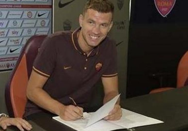 Edin Džeko službeno postao igrač Rome, evo koji će broj nositi za Vučicu