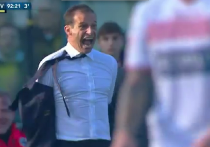 Massimiliano Allegri u stilu Hulka: Bacio kaput i udario flašu 