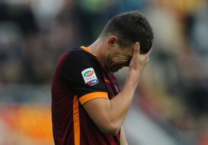 Edin Džeko ljutito se zaputio ka svlačionici, ali tu je bio Spalletti