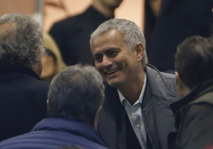 Jose Mourinho na utakmici svog omiljenog tima