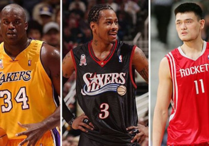 Shaquille O'Neal, Allen Iverson i Yao Ming u Kući slavnih