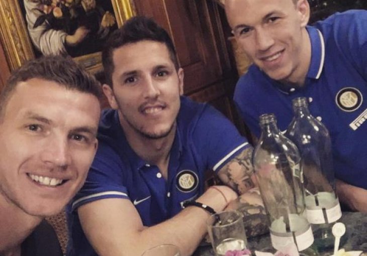Edin Džeko ugostio Perišića i Jovetića u Rimu