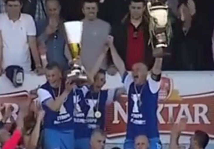 Fudbaleri Radnika podigli pehar osvajača Kupa BiH